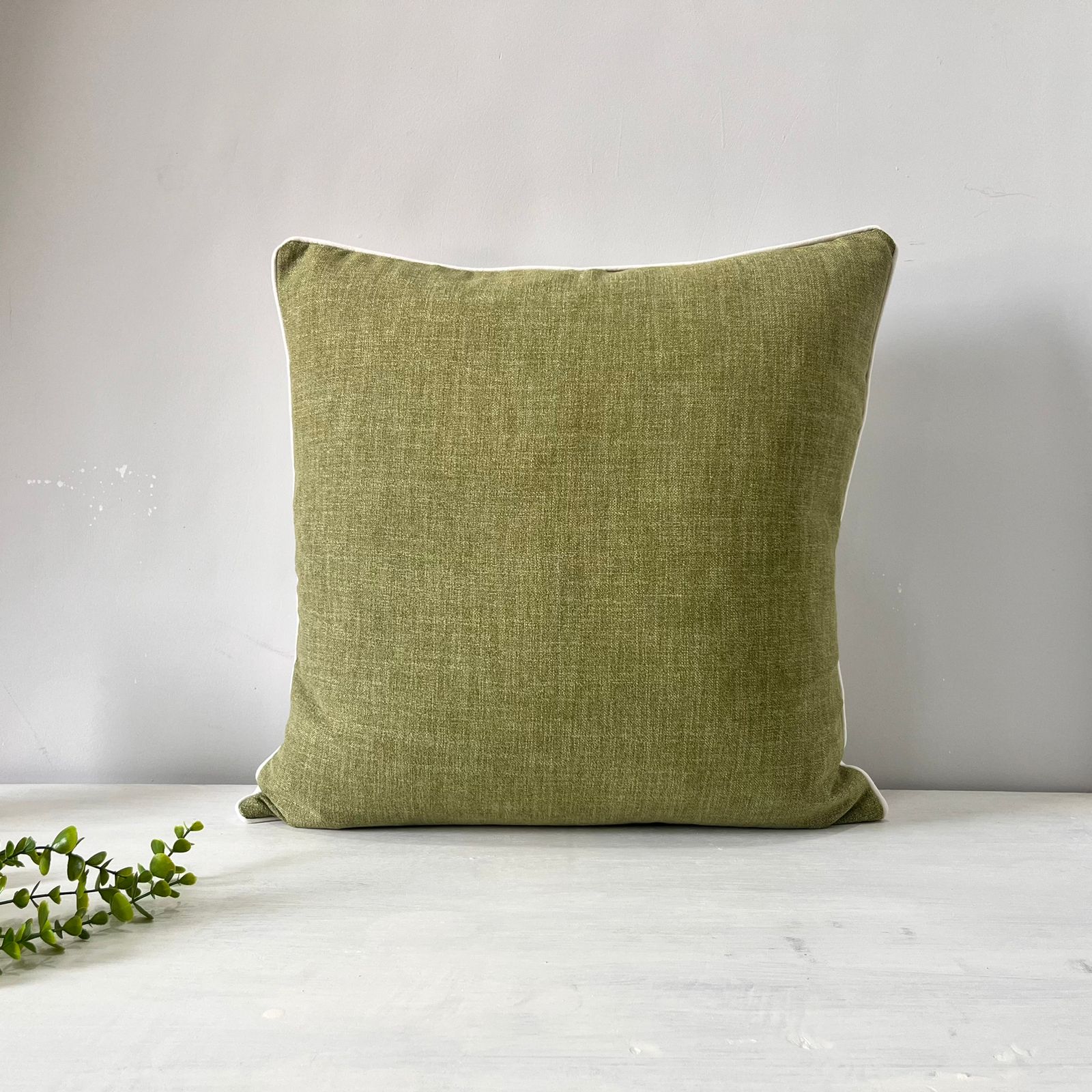 Export House Cotton Plain Cushion Cover -  Size:60cm X 60cm (24" X 24")