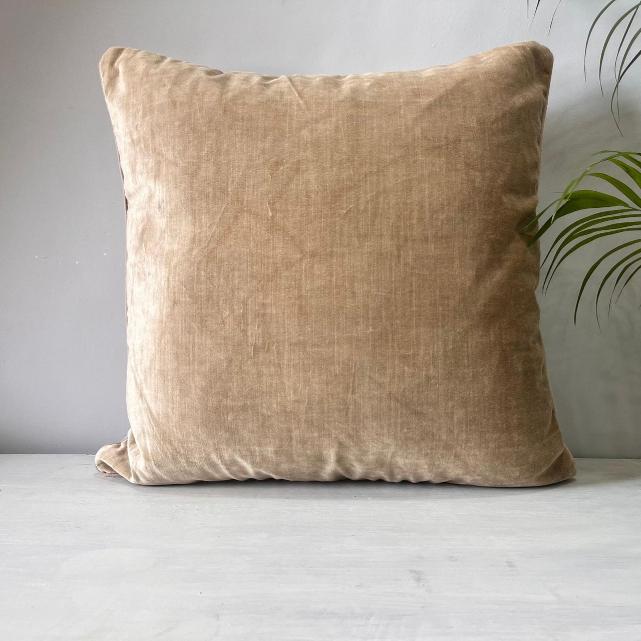 Export House Velvet Plain Cushion Cover -  Size:60cm X 60cm (24" X 24")