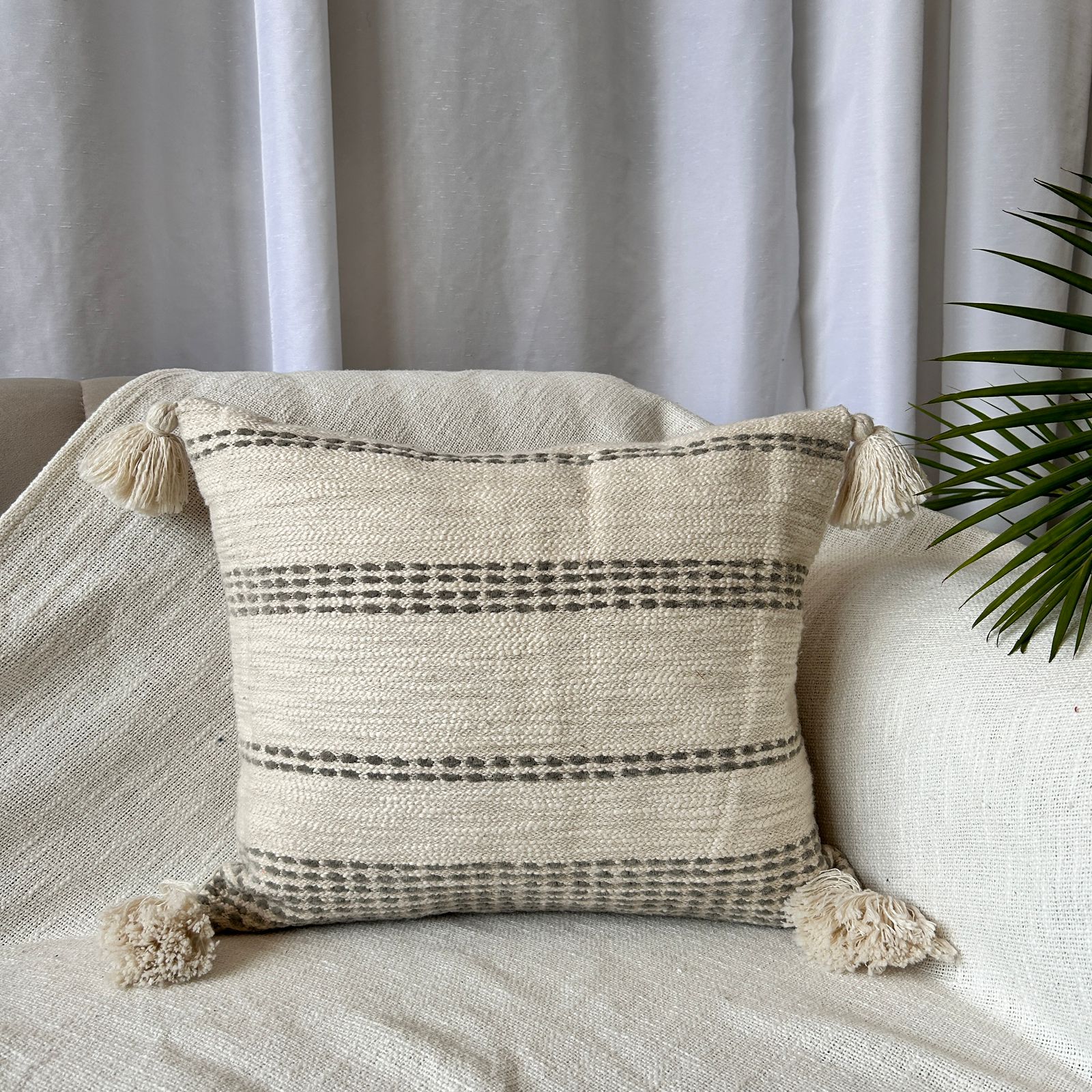 Export House Cotton  Lumbar Cover - Size:35cm X 45cm (14" X 18")