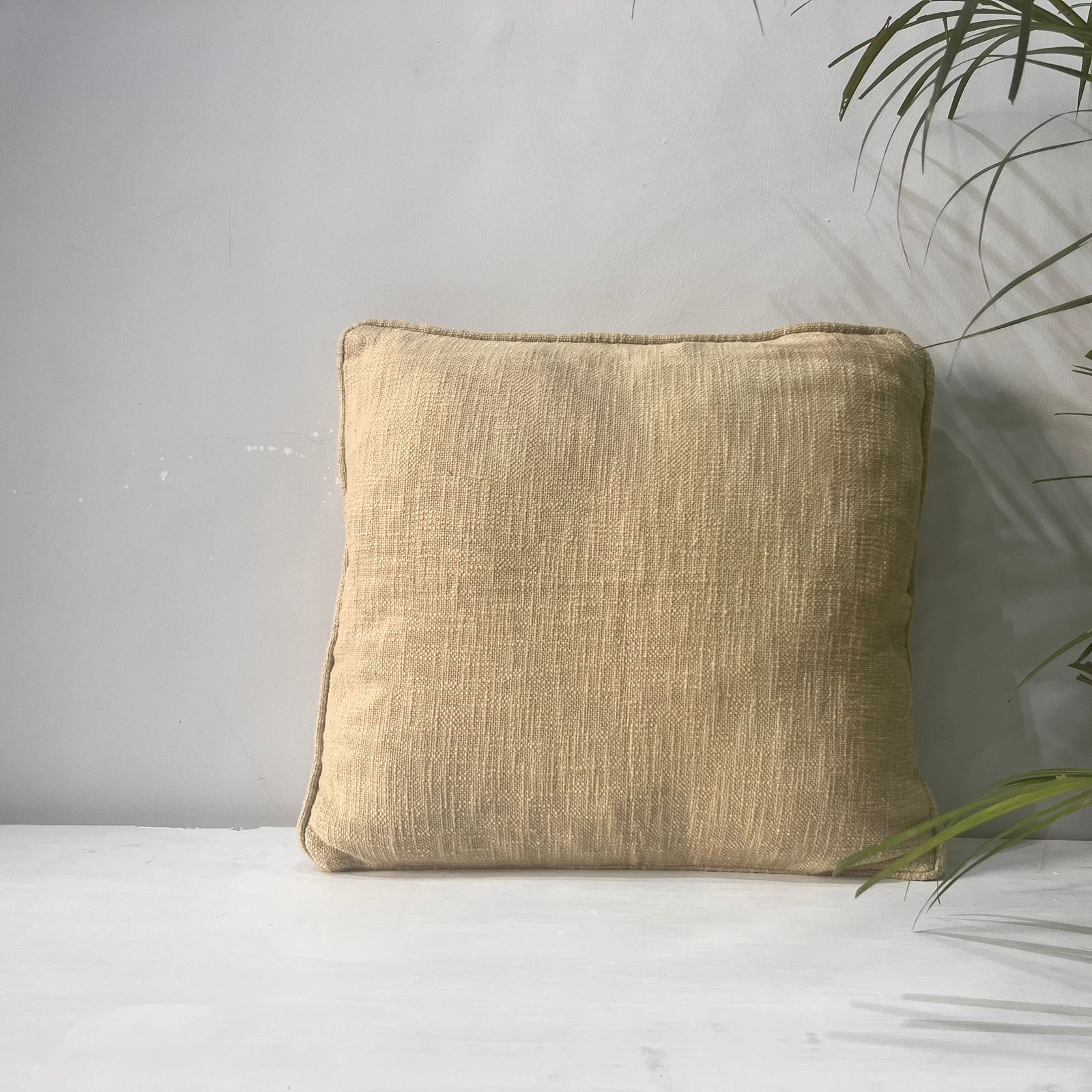 Export House Slub Cotton Plain Cushion Cover -  Size:45cm x 45cm (18" x 18")