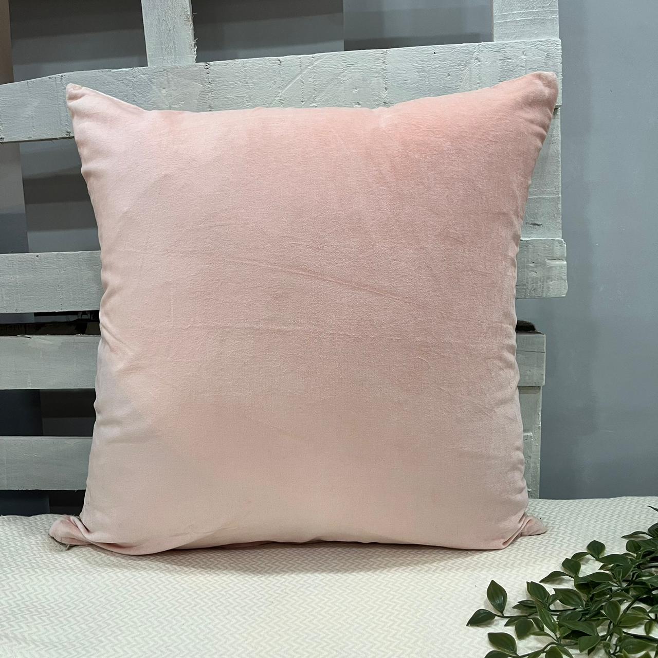 Export House Velvet Plain Cushion Cover -  Size:60cm X 60cm (24" X 24")