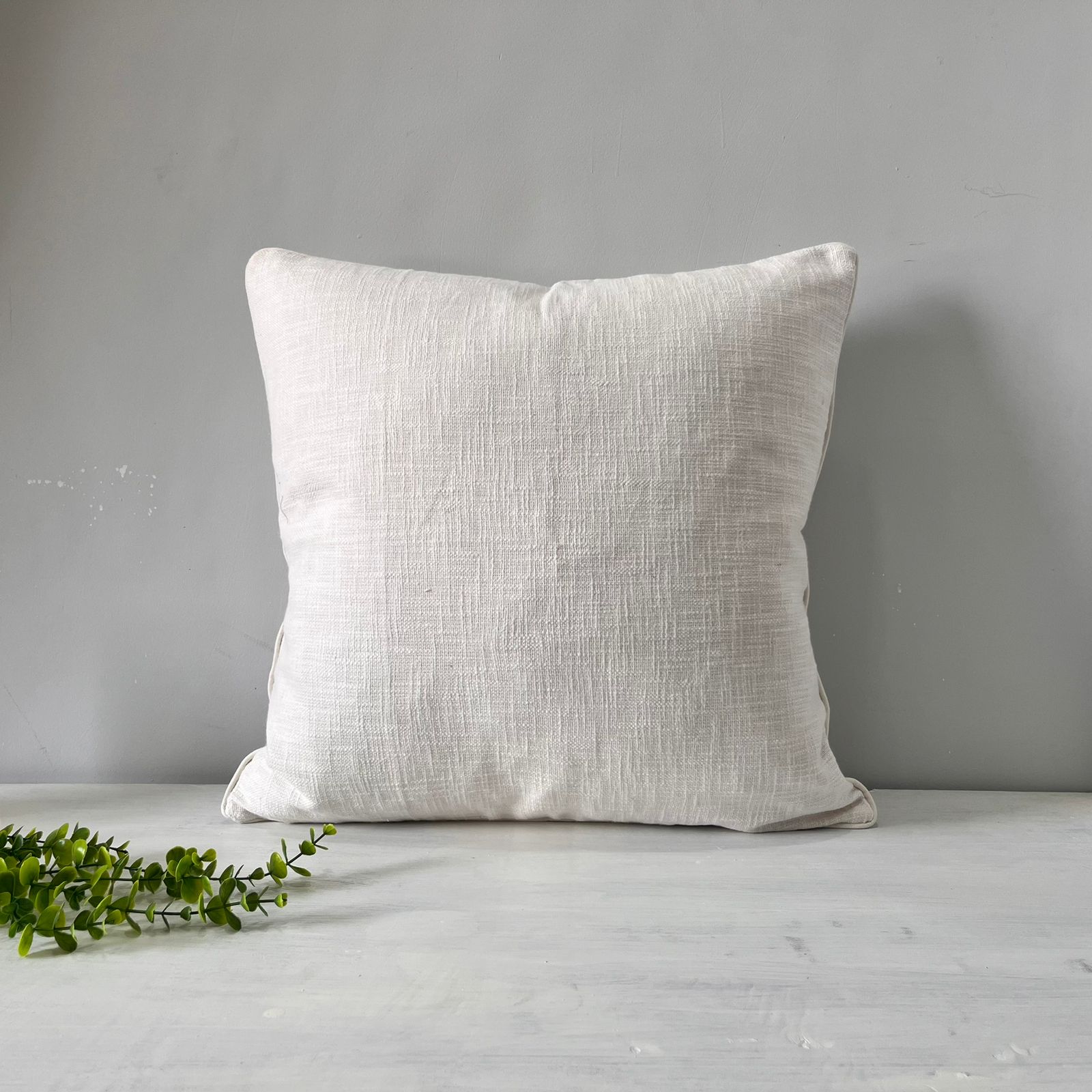 Export House Cotton Plain Cushion Cover -  Size:60cm X 60cm (24" X 24")