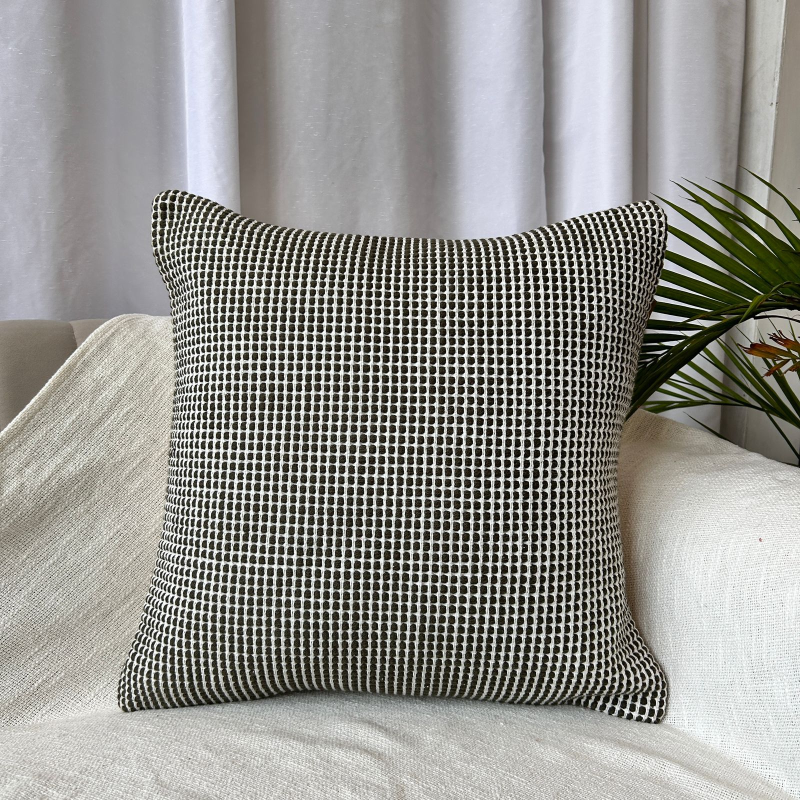 Export House Cotton Boho Cushion Cover -  Size:50cm X 50cm (20" X 20")