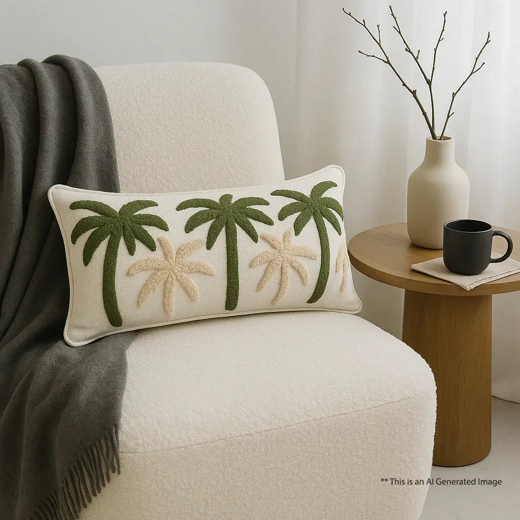 Cotton Tufted Cushion Cover, Size:30cm x 91cm (12" x 36")