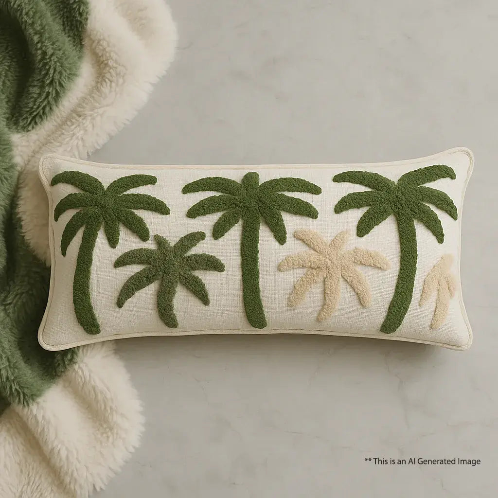 Cotton Tufted Cushion Cover, Size:30cm x 91cm (12" x 36")