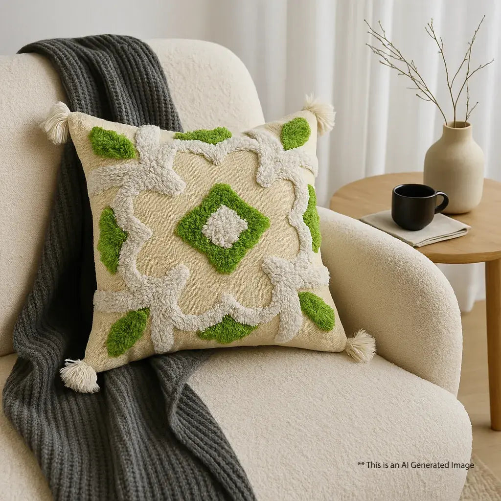 White willow garden - Premium Cushion Cover