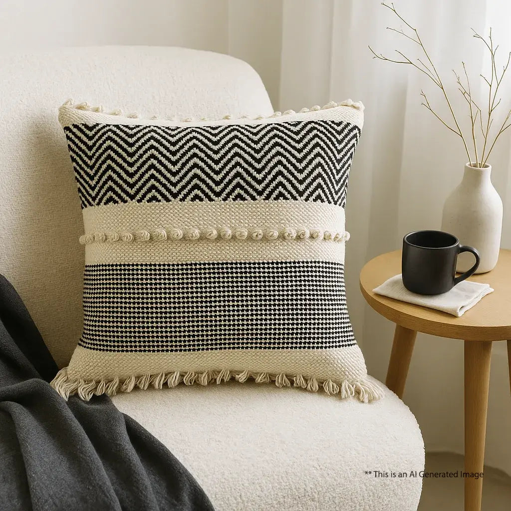 Zebra weave  - Premium Cushion Cover