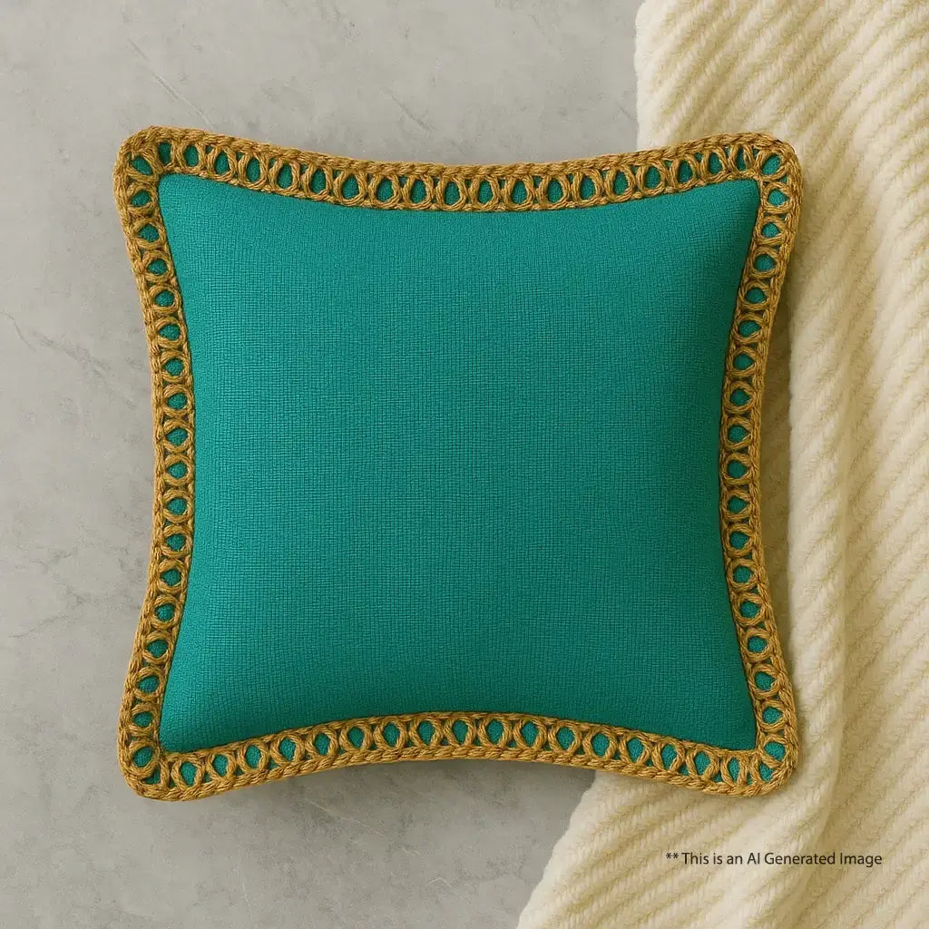 Tropical Turquoise - Premium Cushion Cover