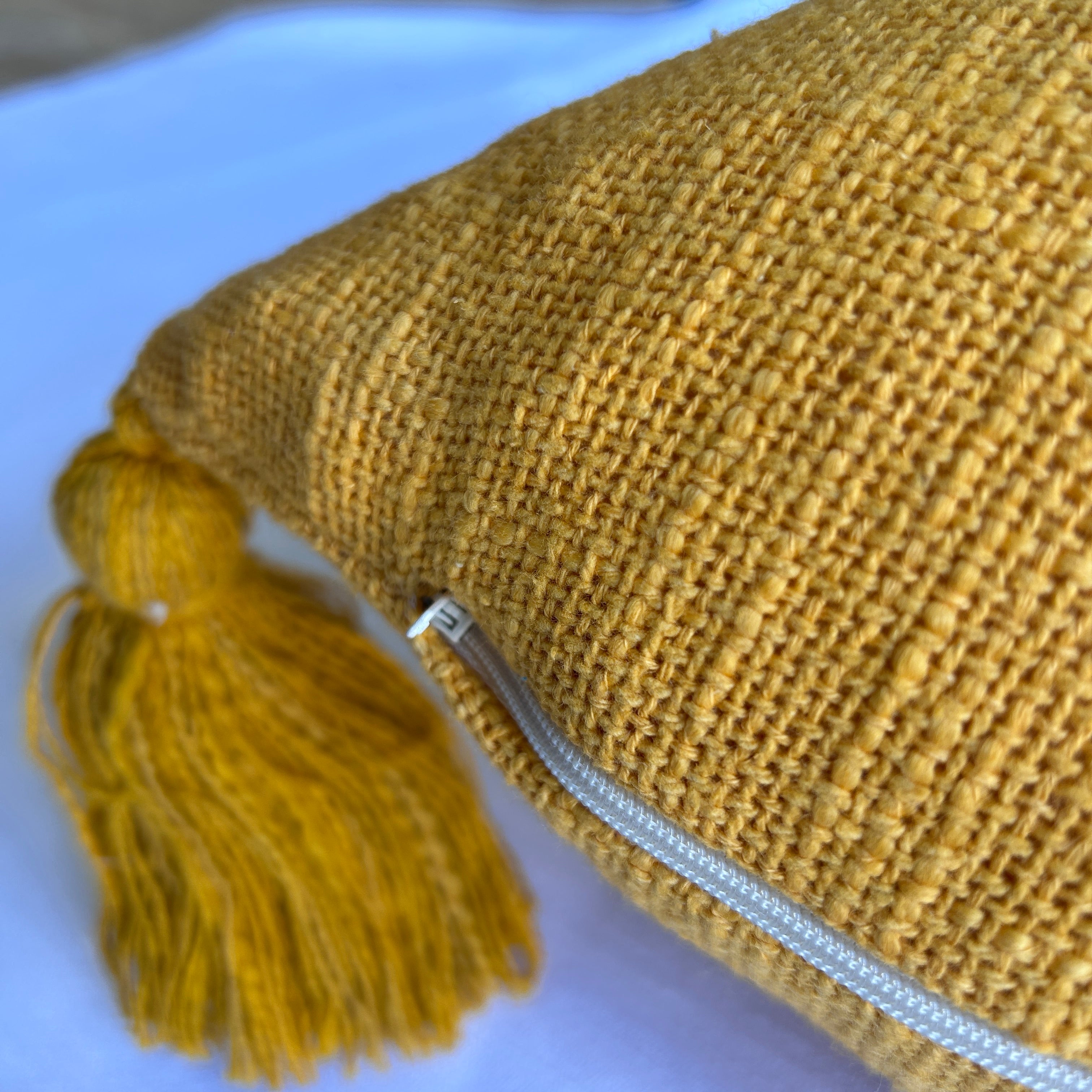 Slub-Cotton Plain Cushion Cover, 40cm X 40cm (16" X 16")