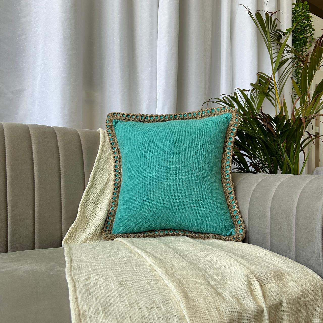Tropical Turquoise - Premium Cushion Cover
