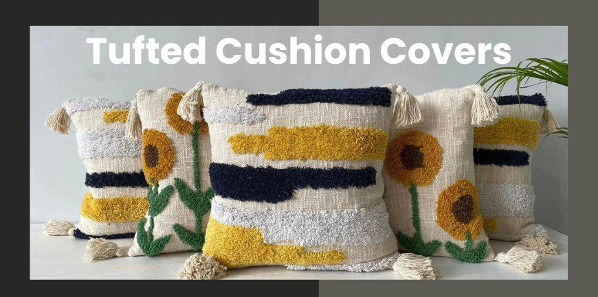 Buy Tufted Cushion covers  Online In India