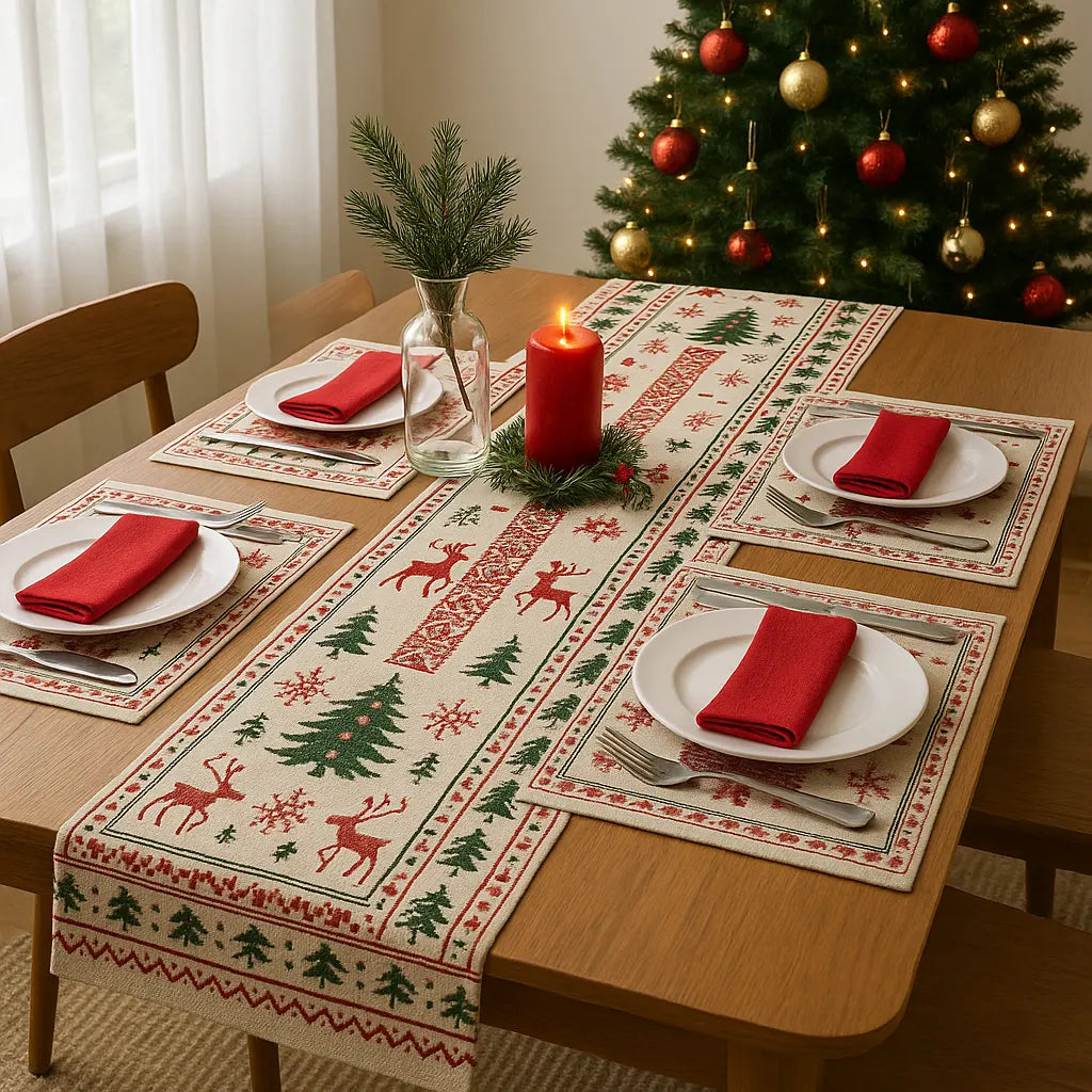 Christmas Runner with Mats