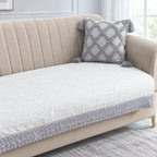 Blue Mist Jacquard Sofa Cover