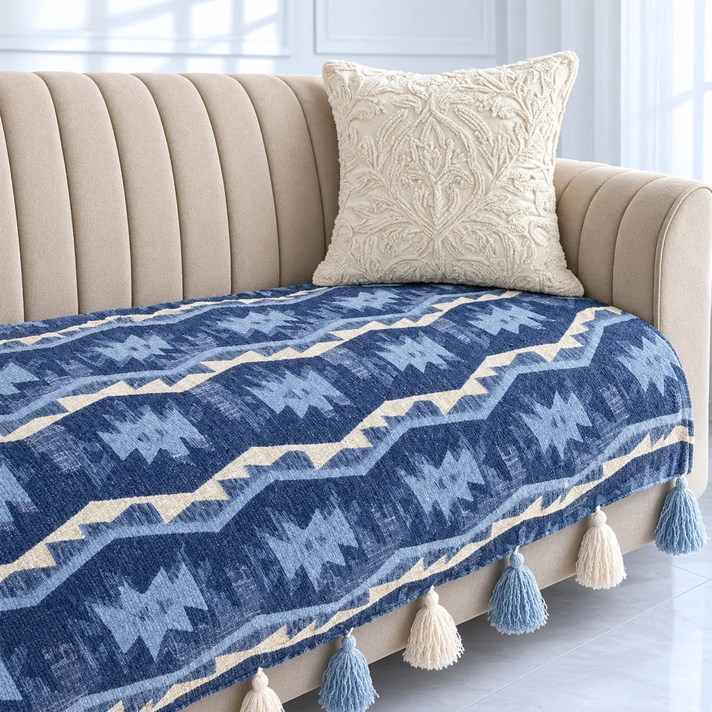 Sofa Cover with tassels
