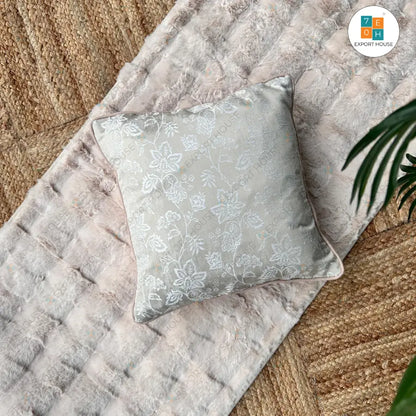 Embroidered Cushion Cover, 40cm X 40cm (16" X 16")