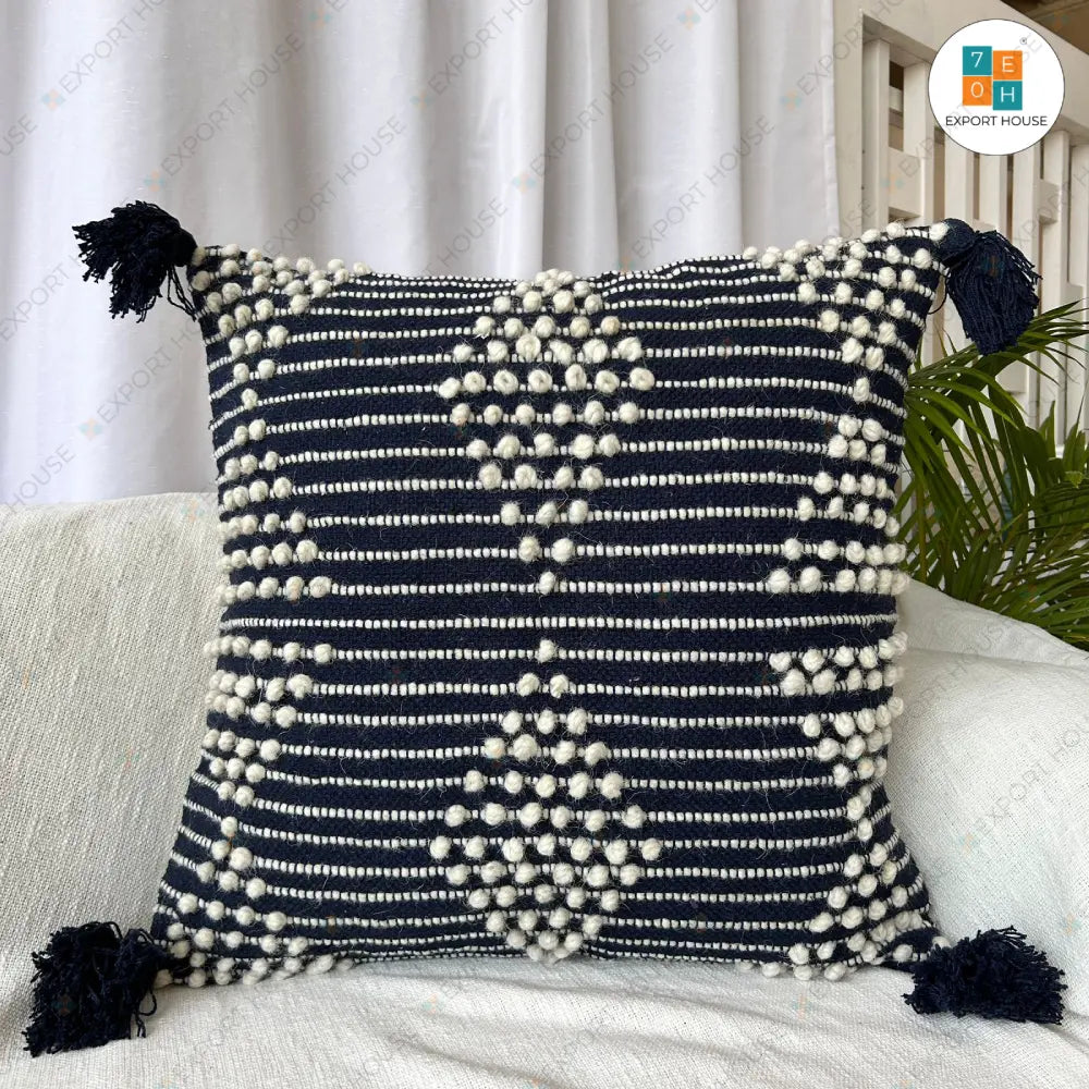 Export House Cotton Boho Cushion Cover -  Size:60cm X 60cm (24" X 24")