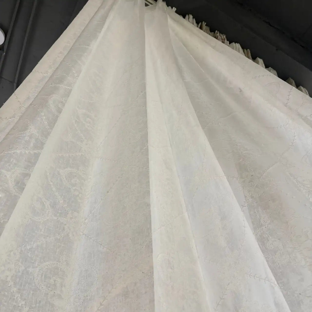 Premium Embroidered Sheer Curtain