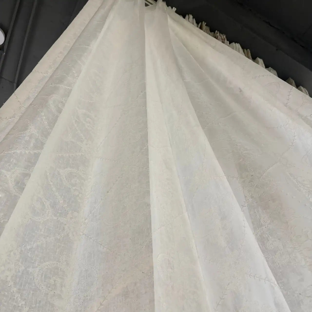 Premium Embroidered Sheer Curtain