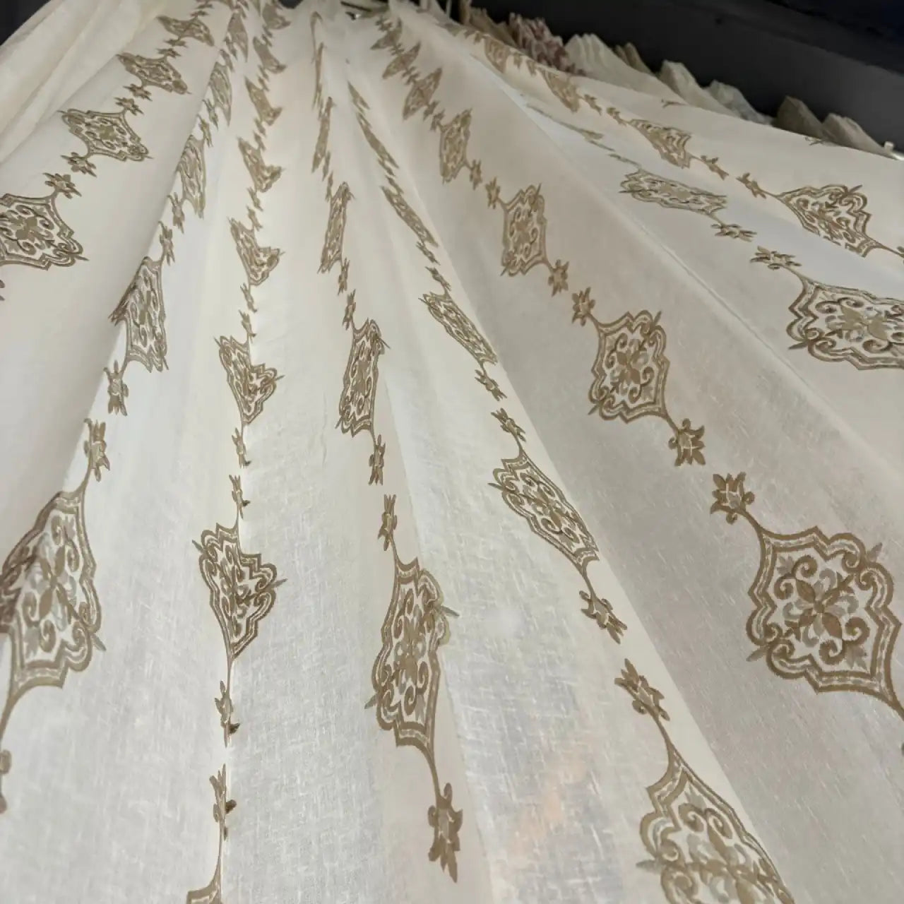 Premium Embroidered Sheer Curtain