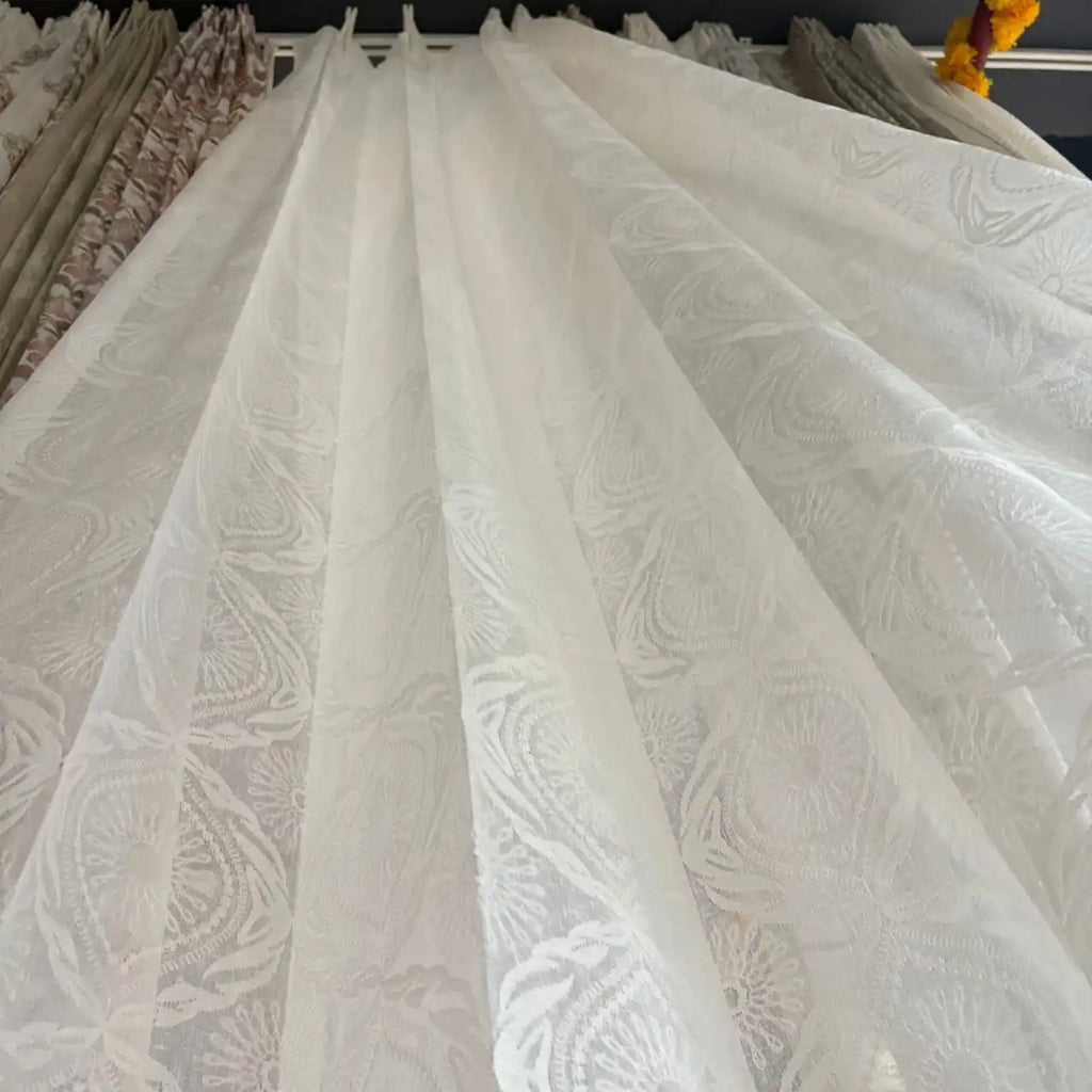 Premium Embroidered Sheer Curtain