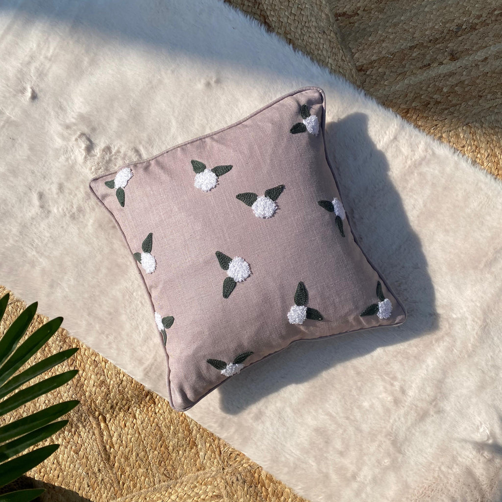 Embroidered Cushion Cover, 40cm X 40cm (16" X 16")