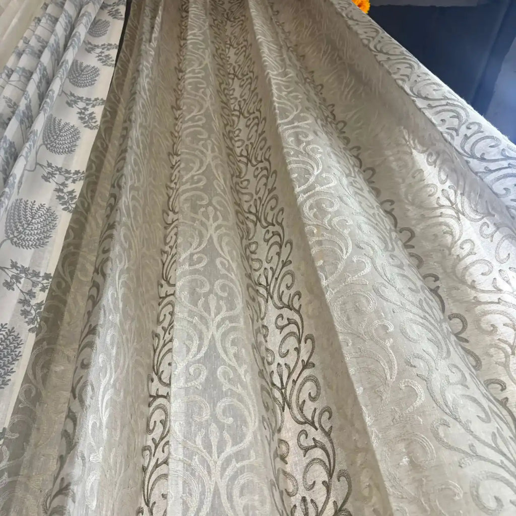 Premium Embroidered Sheer Curtain