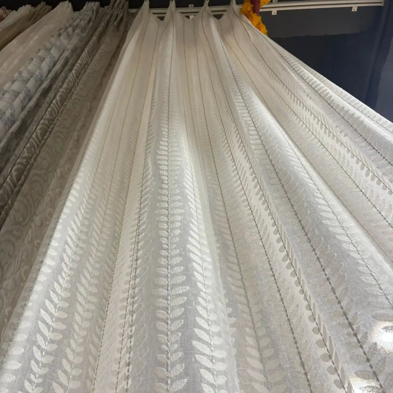 Premium Embroidered Sheer Curtain