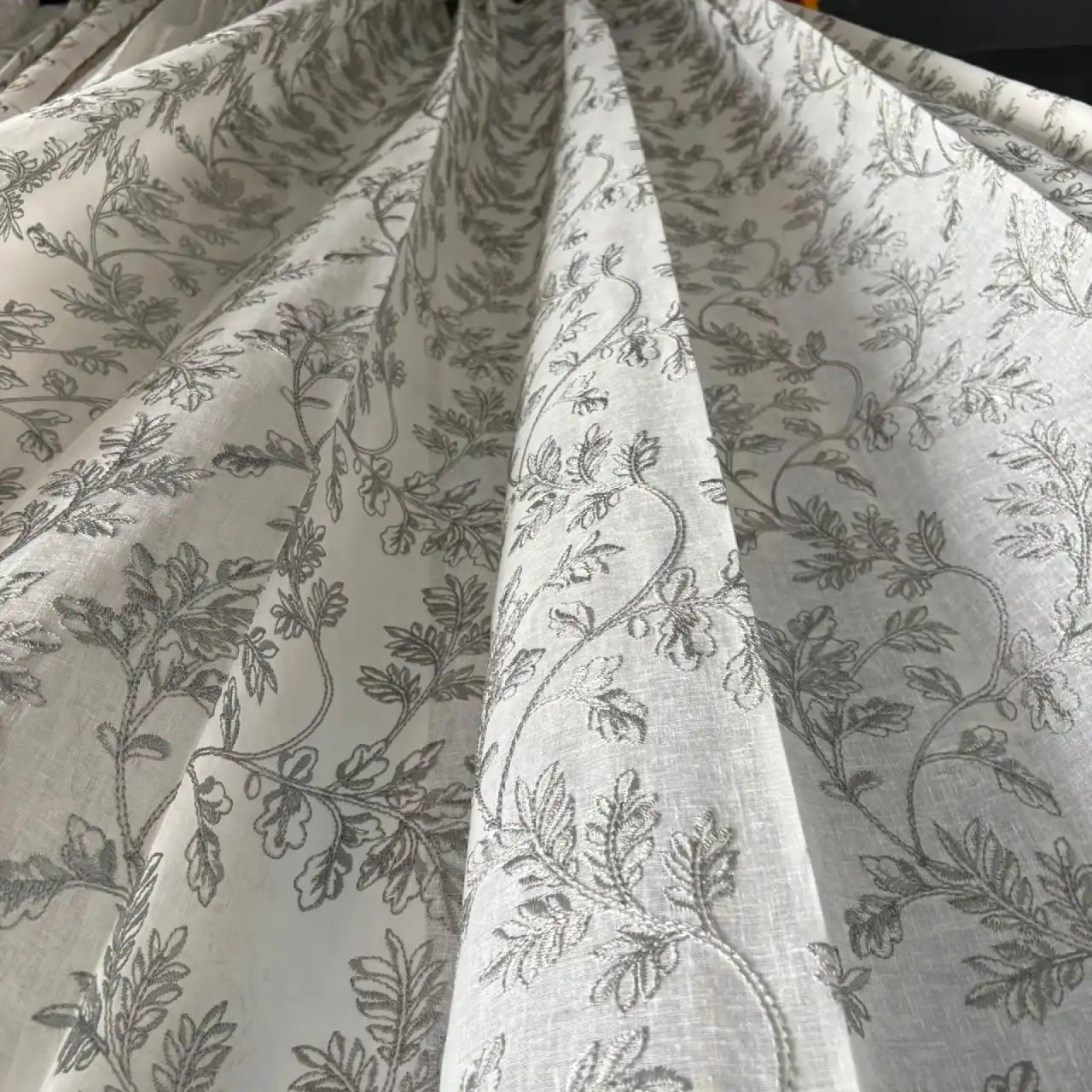 Premium Embroidered Sheer Curtain