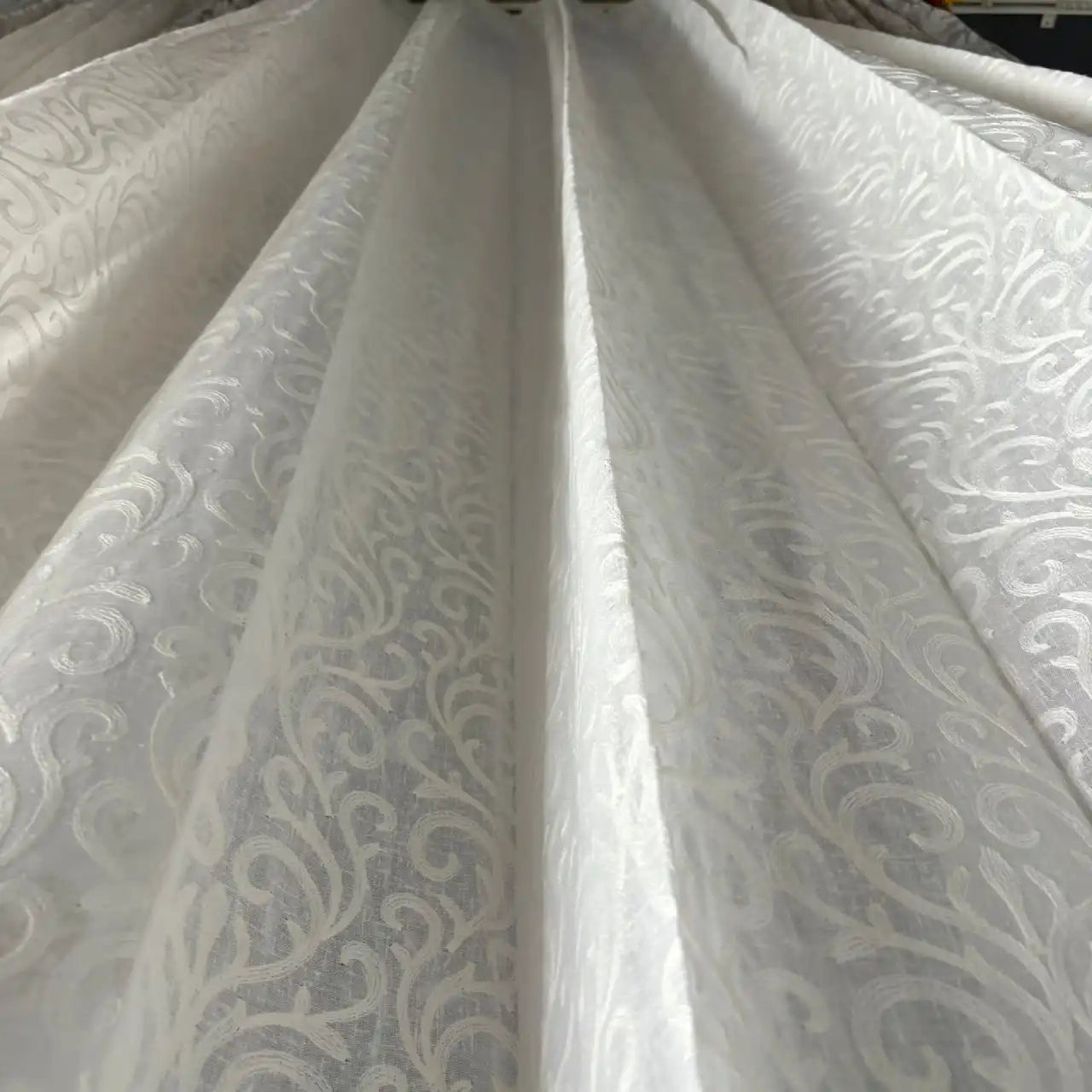 Premium Embroidered Sheer Curtain
