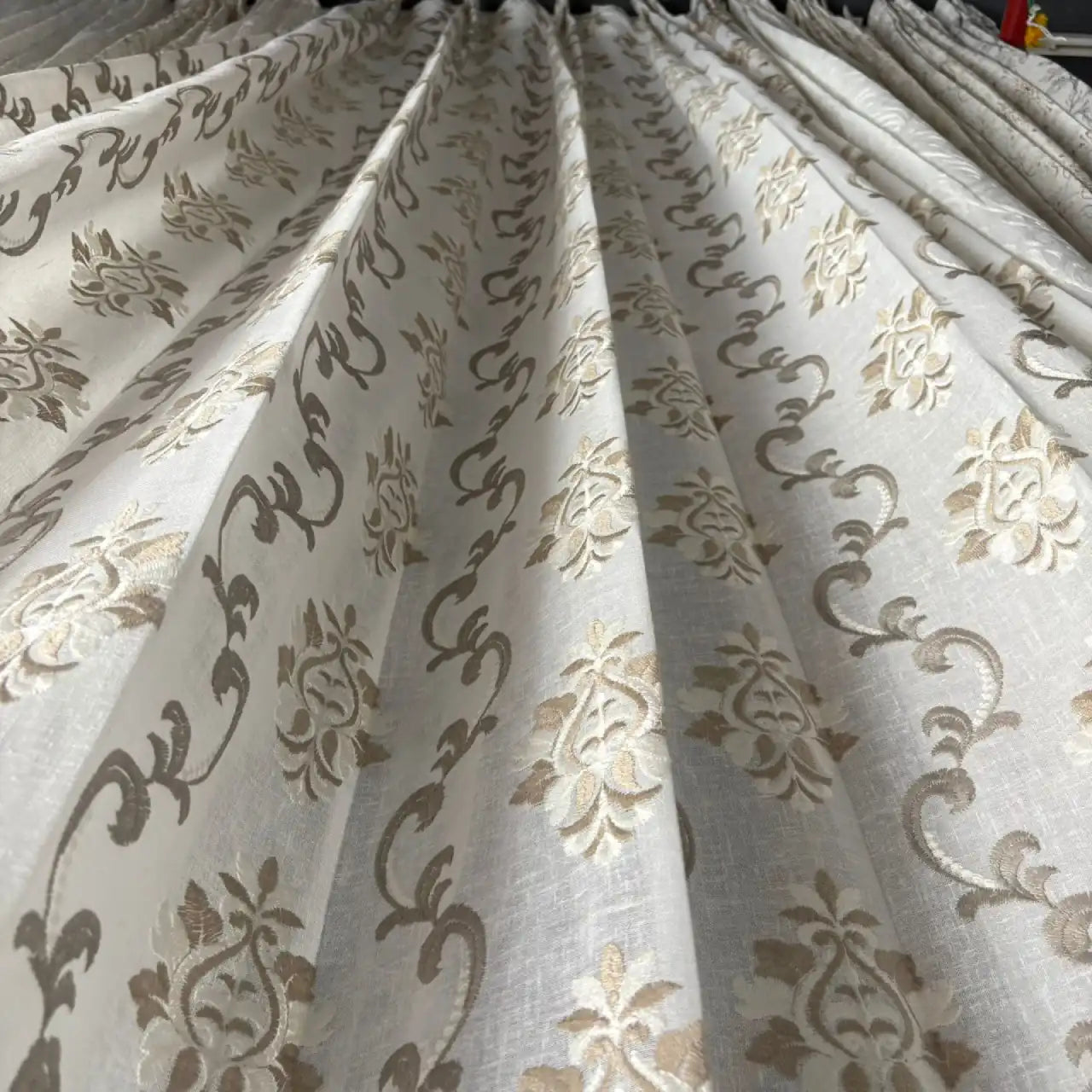 Premium Embroidered Sheer Curtain