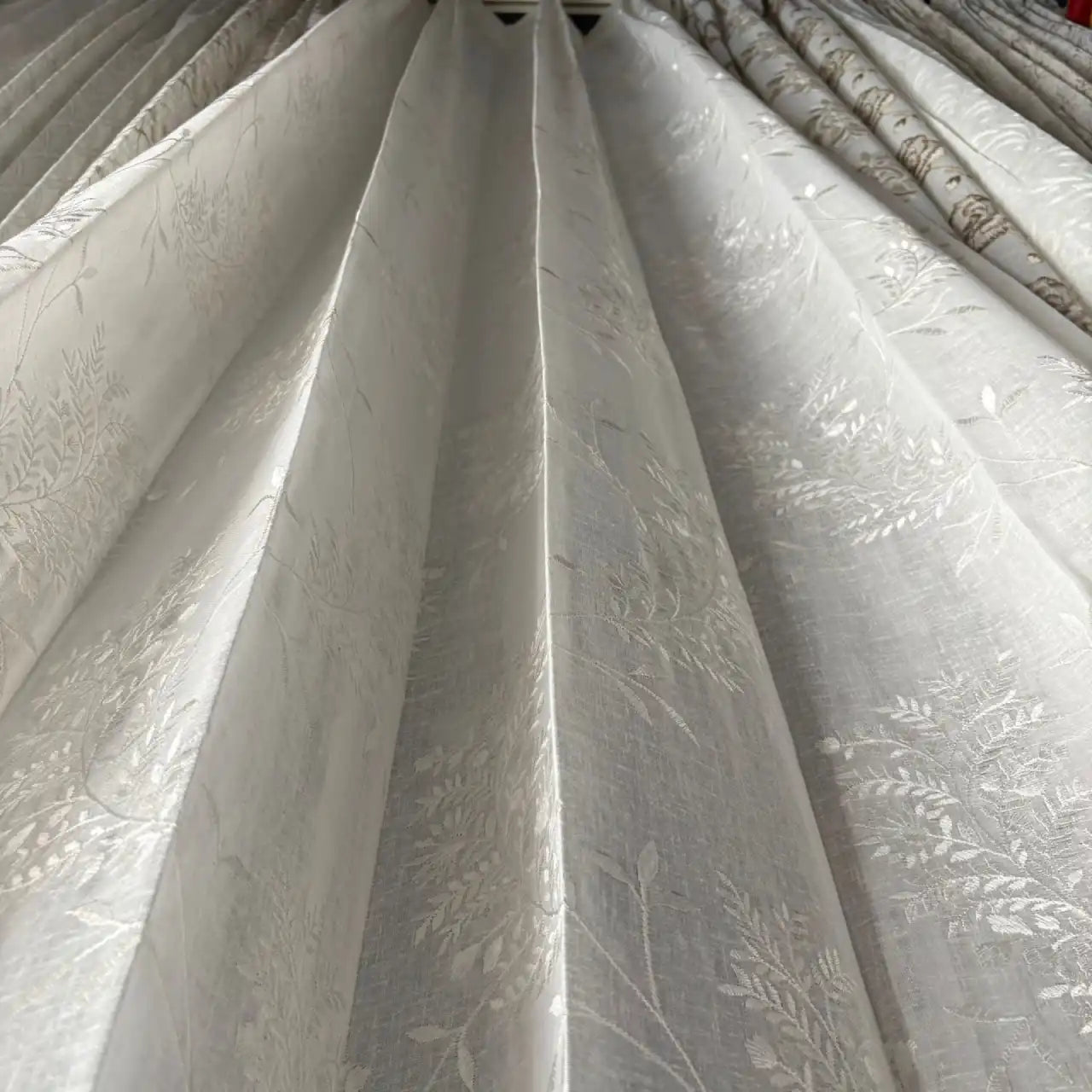 Premium Embroidered Sheer Curtain