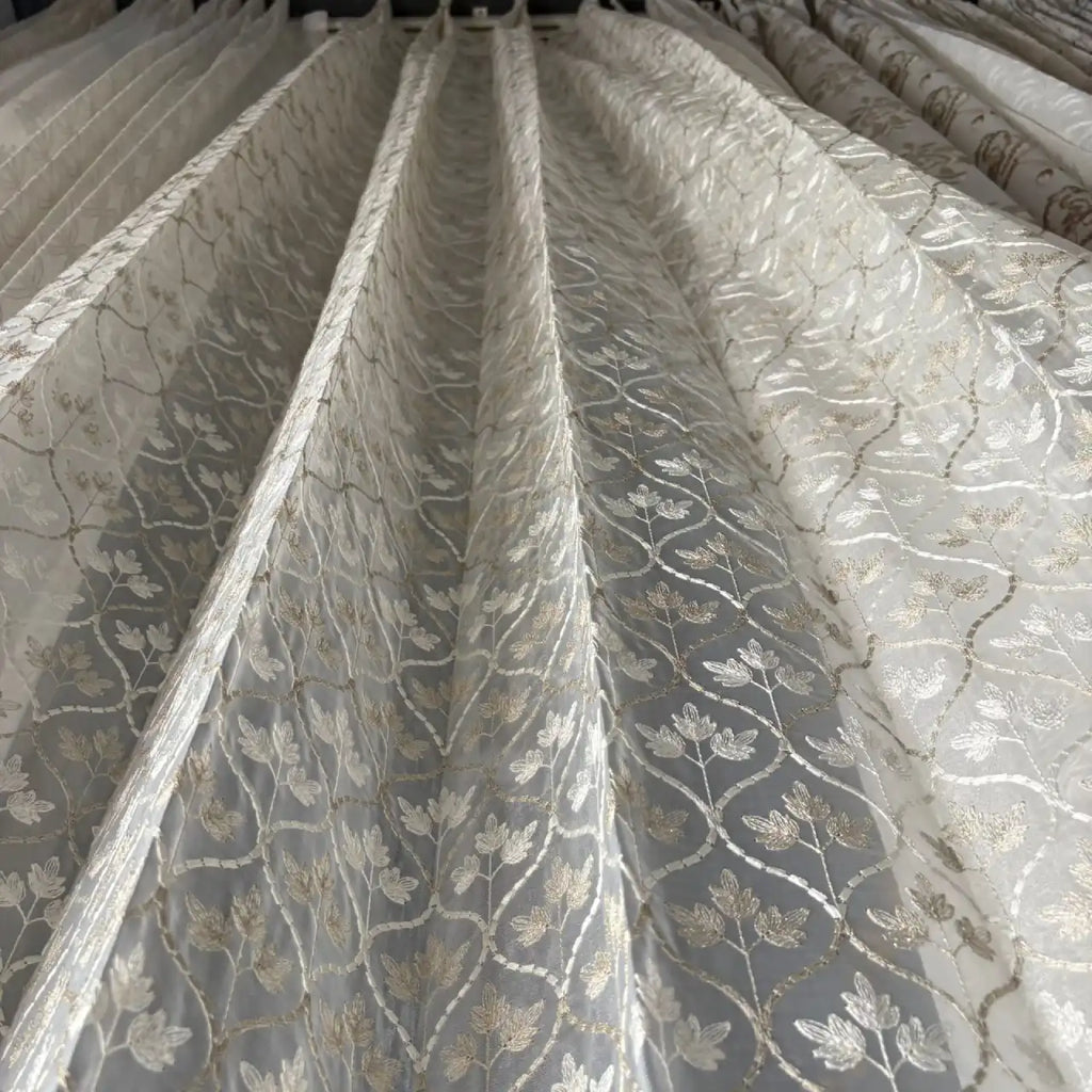 Premium Embroidered Sheer Curtain