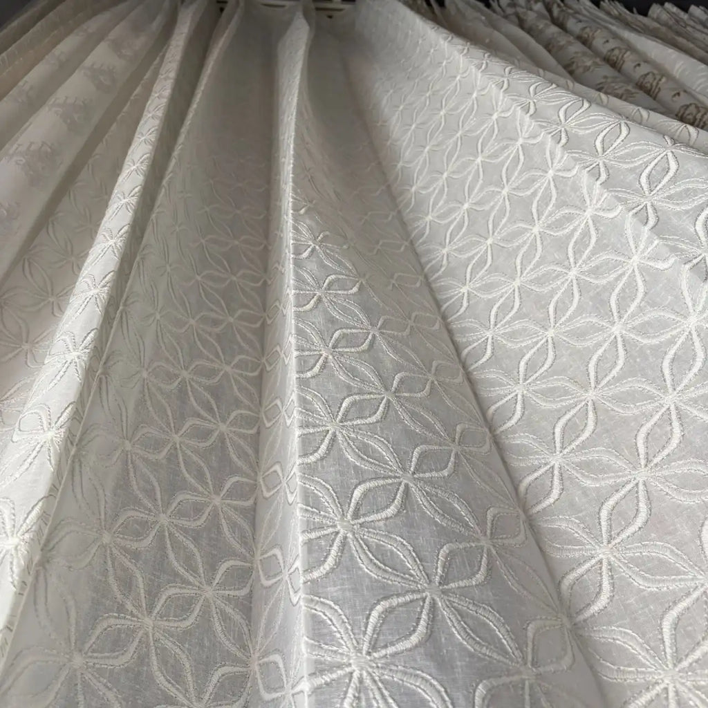 Premium Embroidered Sheer Curtain