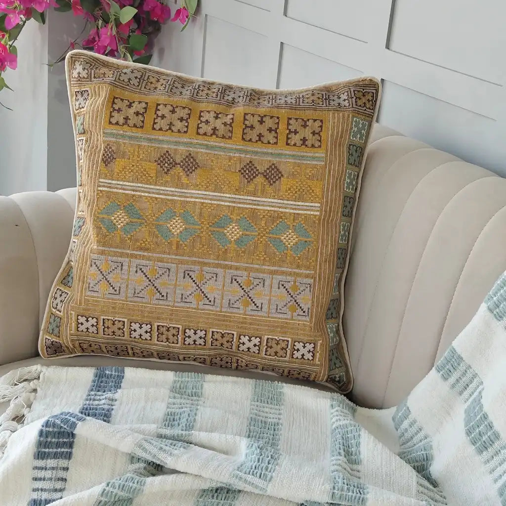Embroidered Cushion Cover
