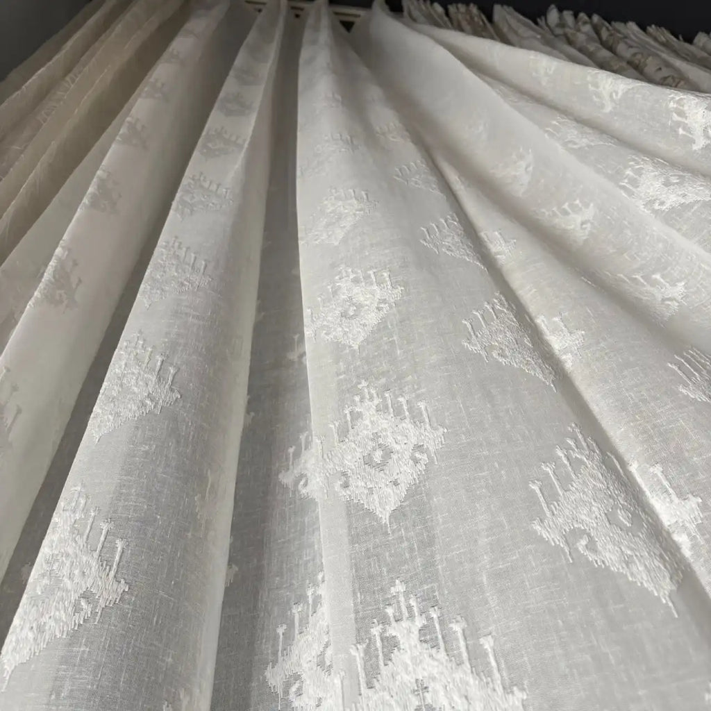 Premium Embroidered Sheer Curtain