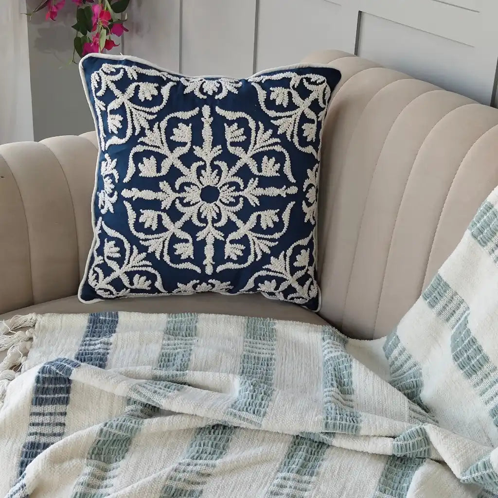 Embroidered Cushion Cover