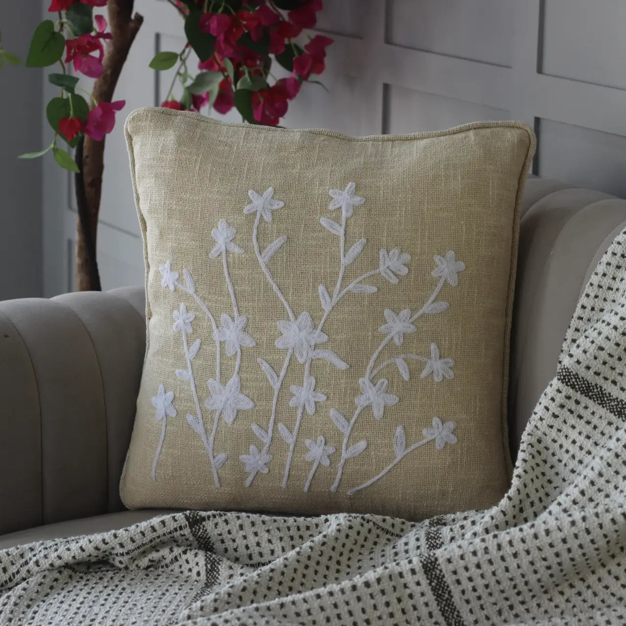 Slub-Cotton Cushion Cover