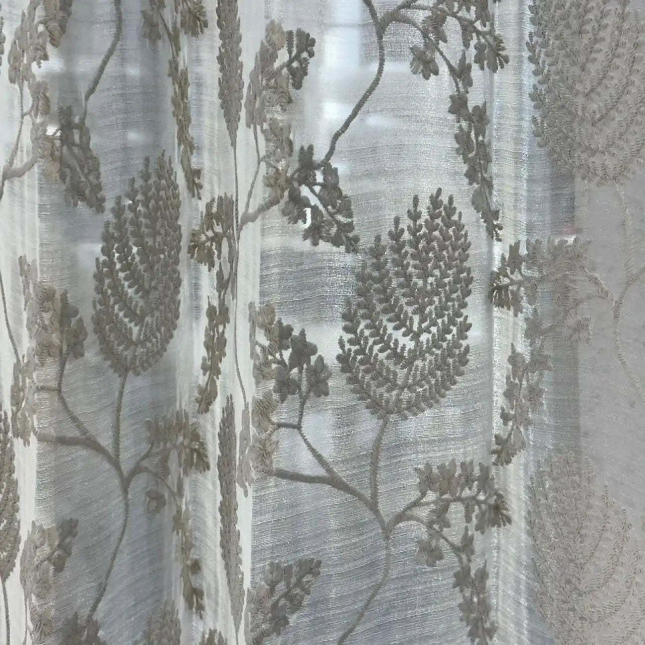 Premium Embroidered Sheer Curtain