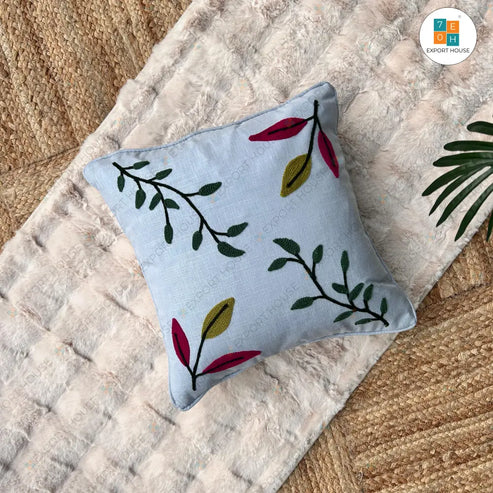 Embroidered Cushion Cover, 40cm X 40cm (16" X 16")