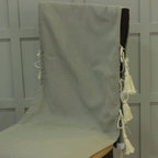 Seaglass Green Designer Chair Cover with Tassels