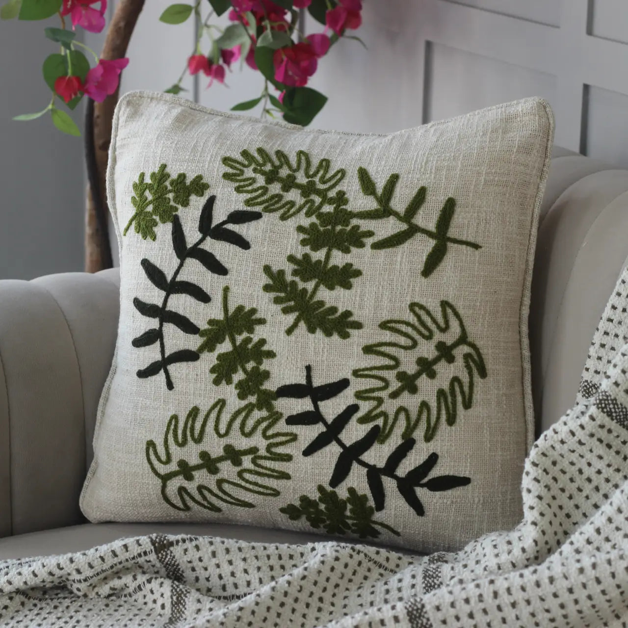 Slub-Cotton Cushion Cover