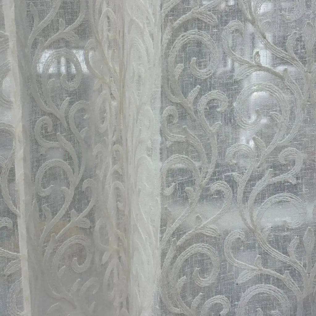 Premium Embroidered Sheer Curtain