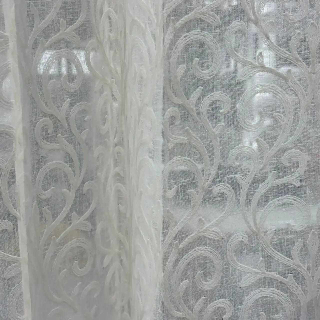 Premium Embroidered Sheer Curtain