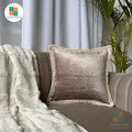 Export House Velvet Plain Cushion Cover -  Size:40cm X 40cm (16" X 16")
