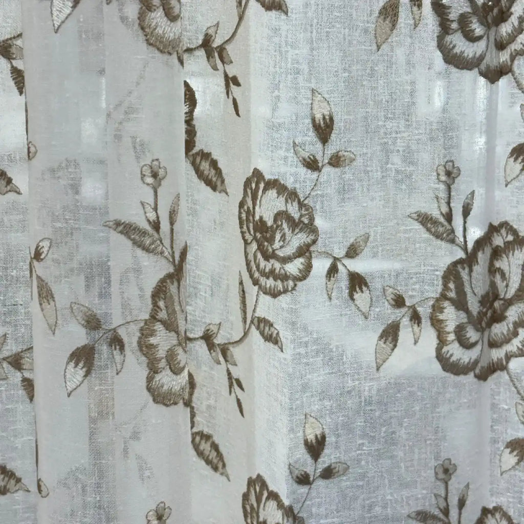 Premium Embroidered Sheer Curtain