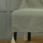 Seaglass Green Designer Chair Cover with Tassels