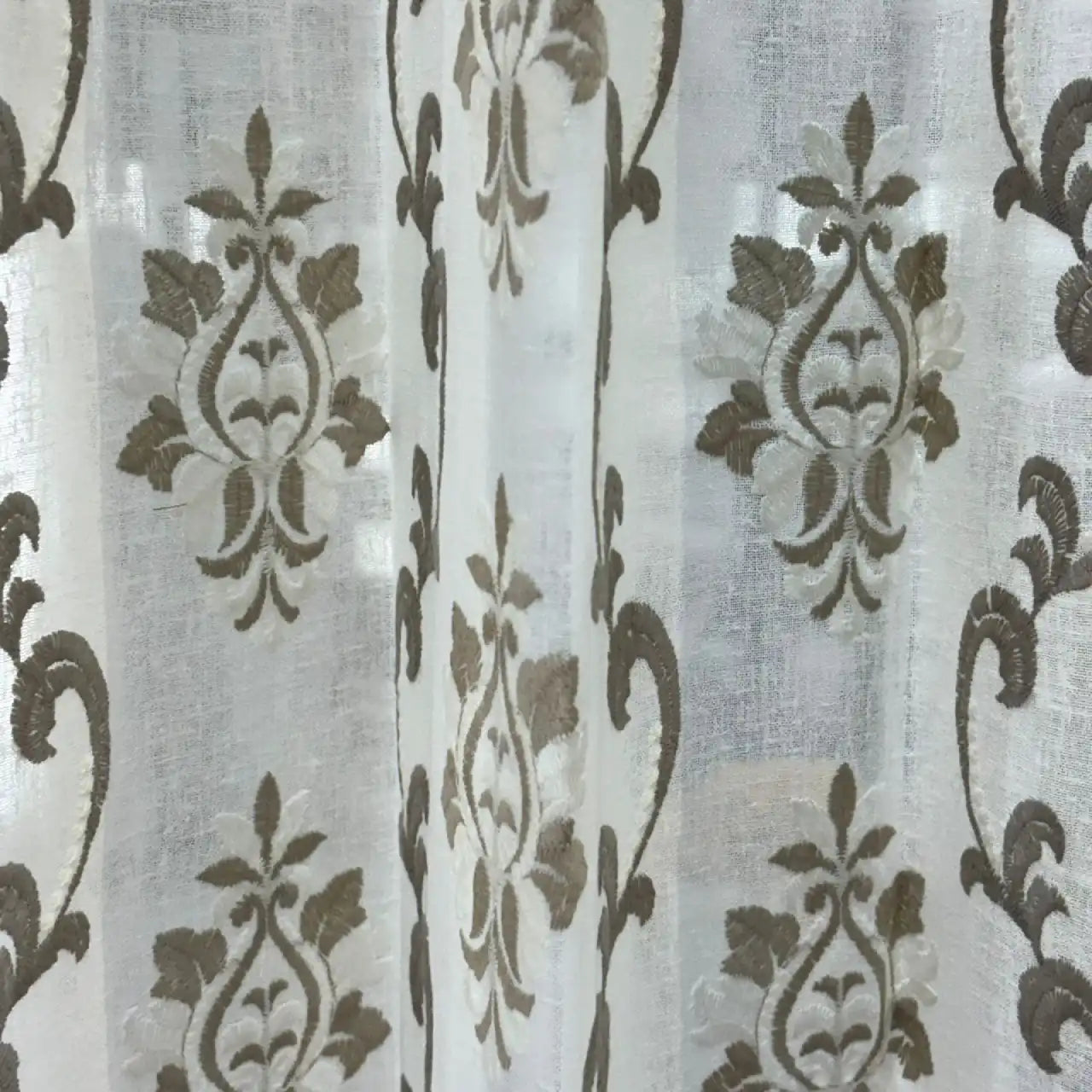 Premium Embroidered Sheer Curtain