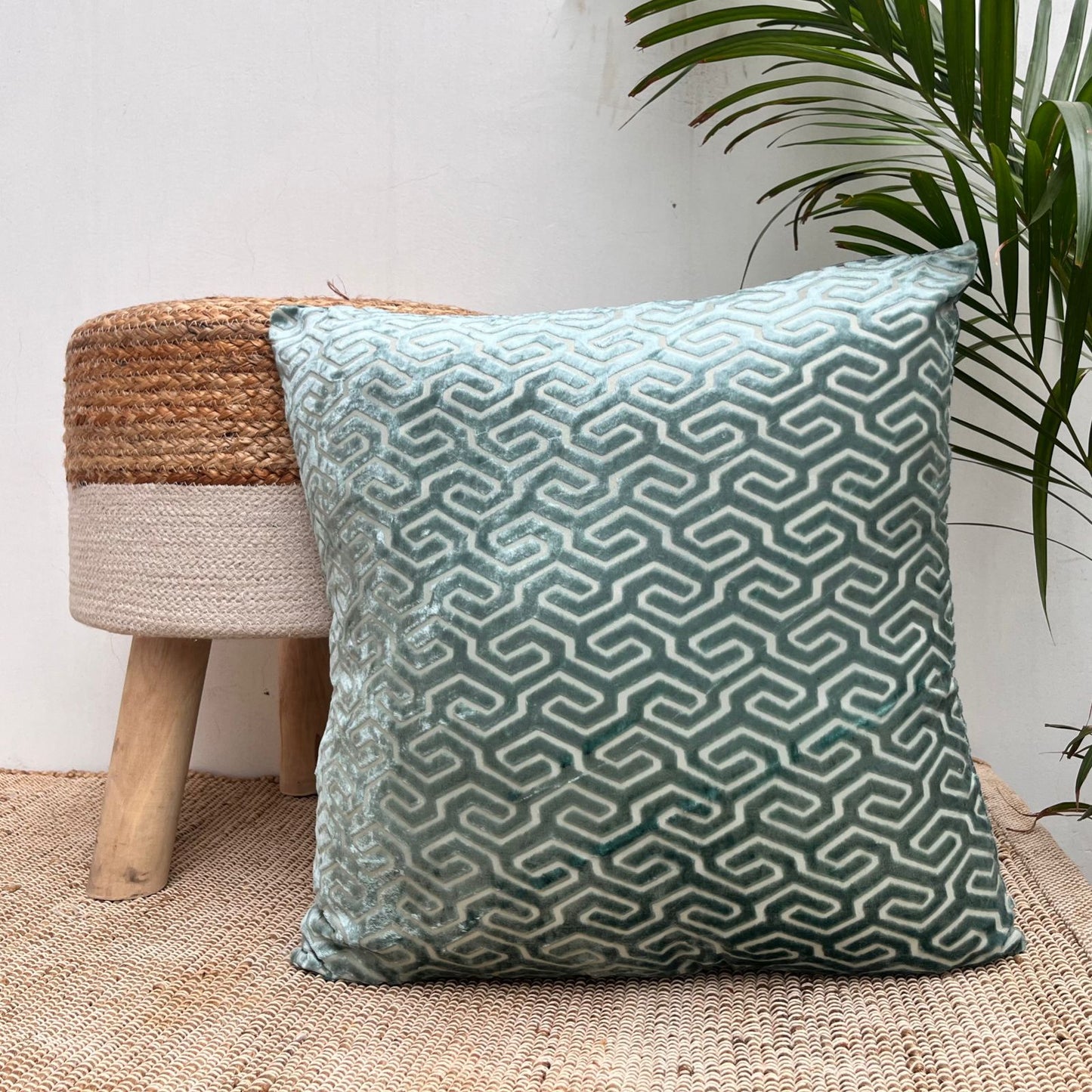 Surplus Cushion Cover Size: 45cm x 45cm (18" x 18") Material: Velvet in just Rs. 350.00, (Cushion Cover by Export House )