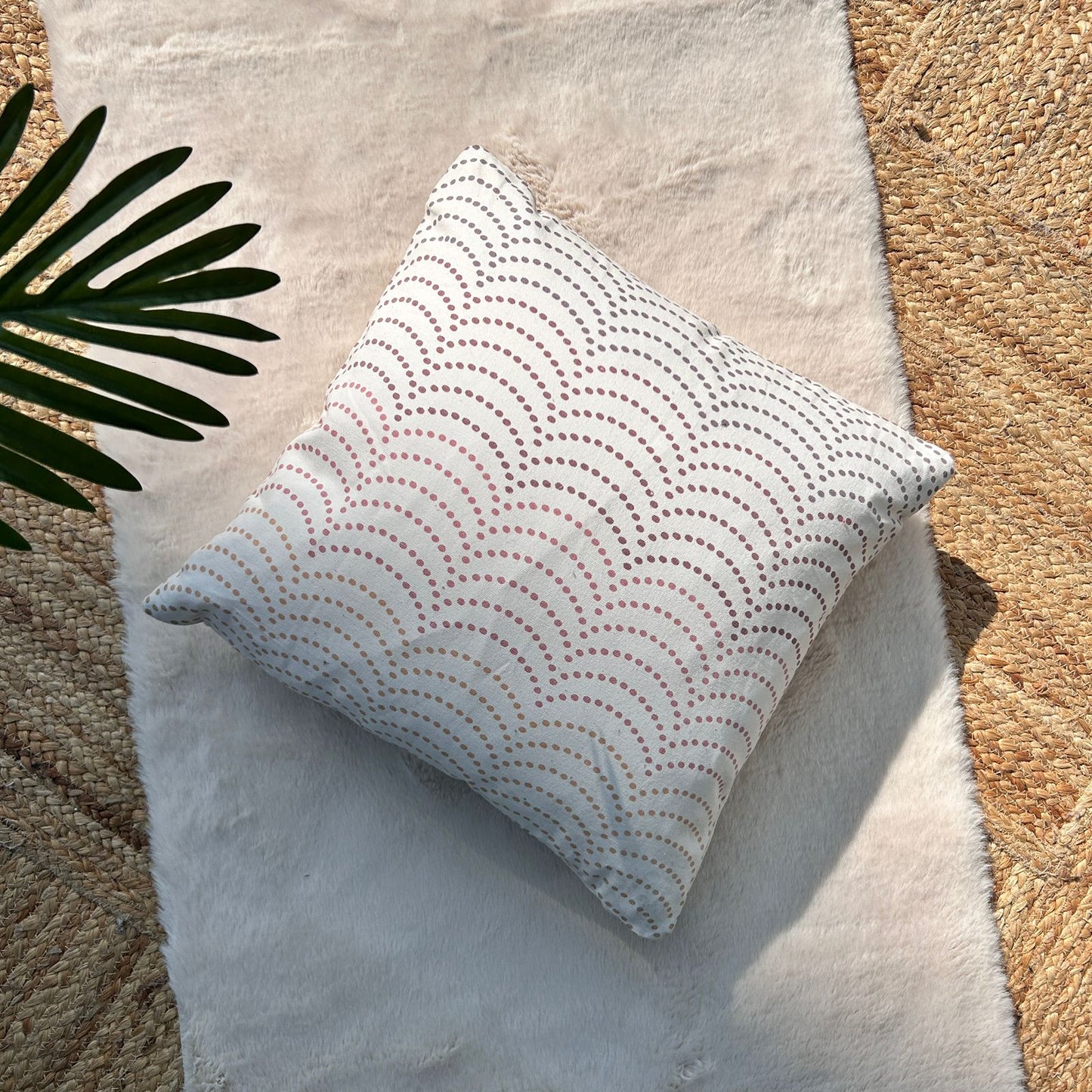 Export House Cotton Printed Cushion Cover -  Size:40cm X 40cm (16" X 16")