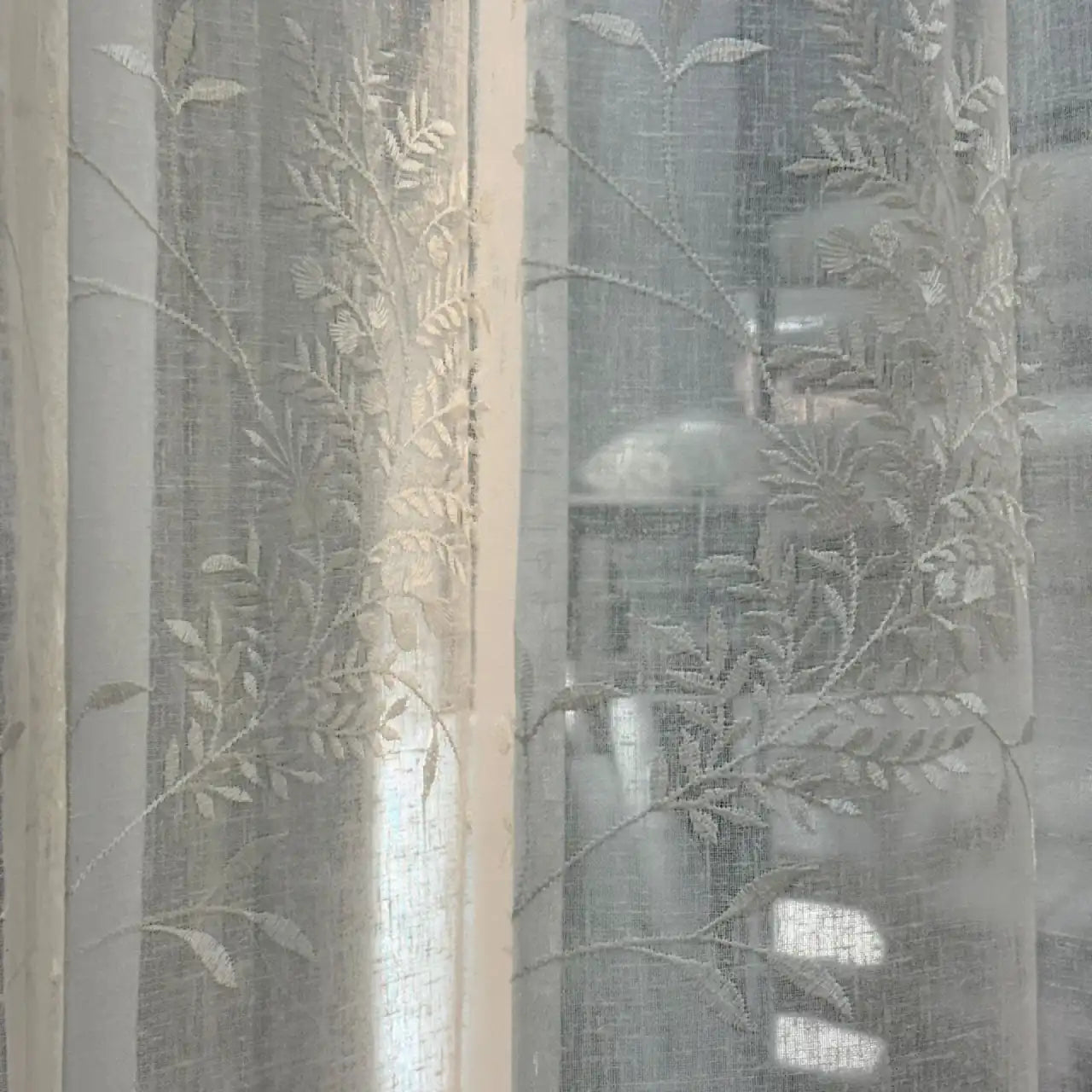 Premium Embroidered Sheer Curtain